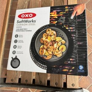 OXO SoftWorks Black Perforated Carbon Steel BBQ Pan